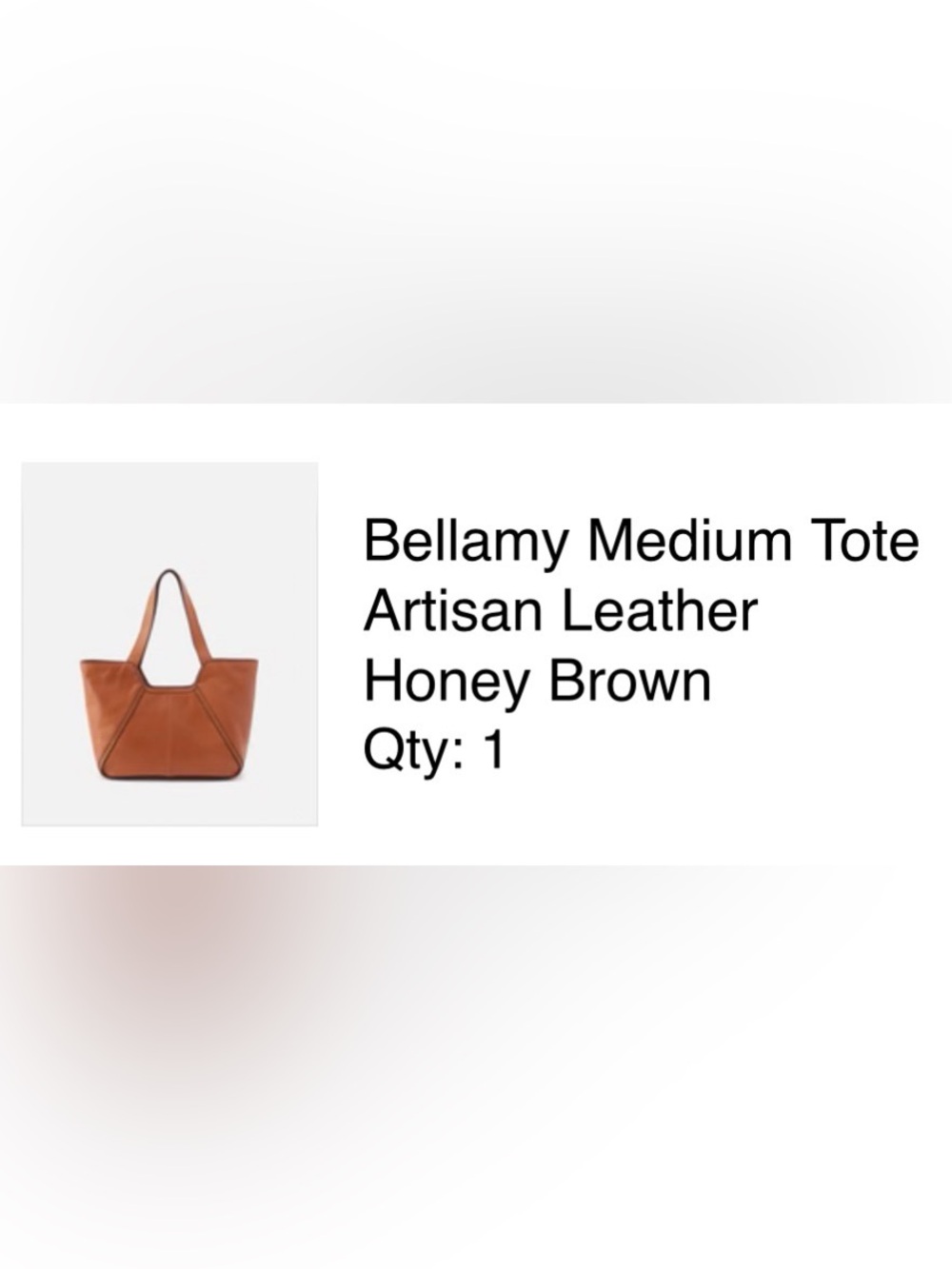 HOBO Bellamy Artisan Tote in Honey Brown Leather